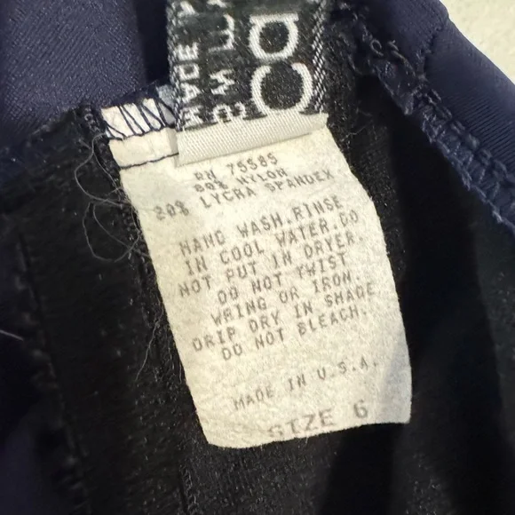 Vintage Calvin Klein Navy One-Piece Swimsuit - Picture 8 of 9